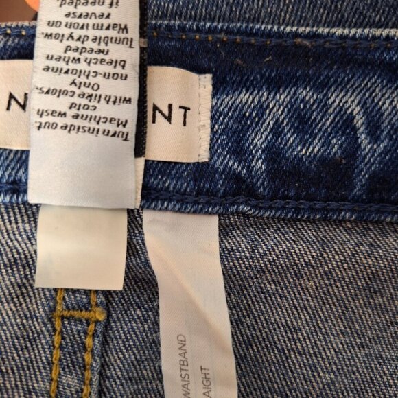 Lane Bryant High Rise Straight Leg Jeans Size 22 Distressed - Picture 5 of 5